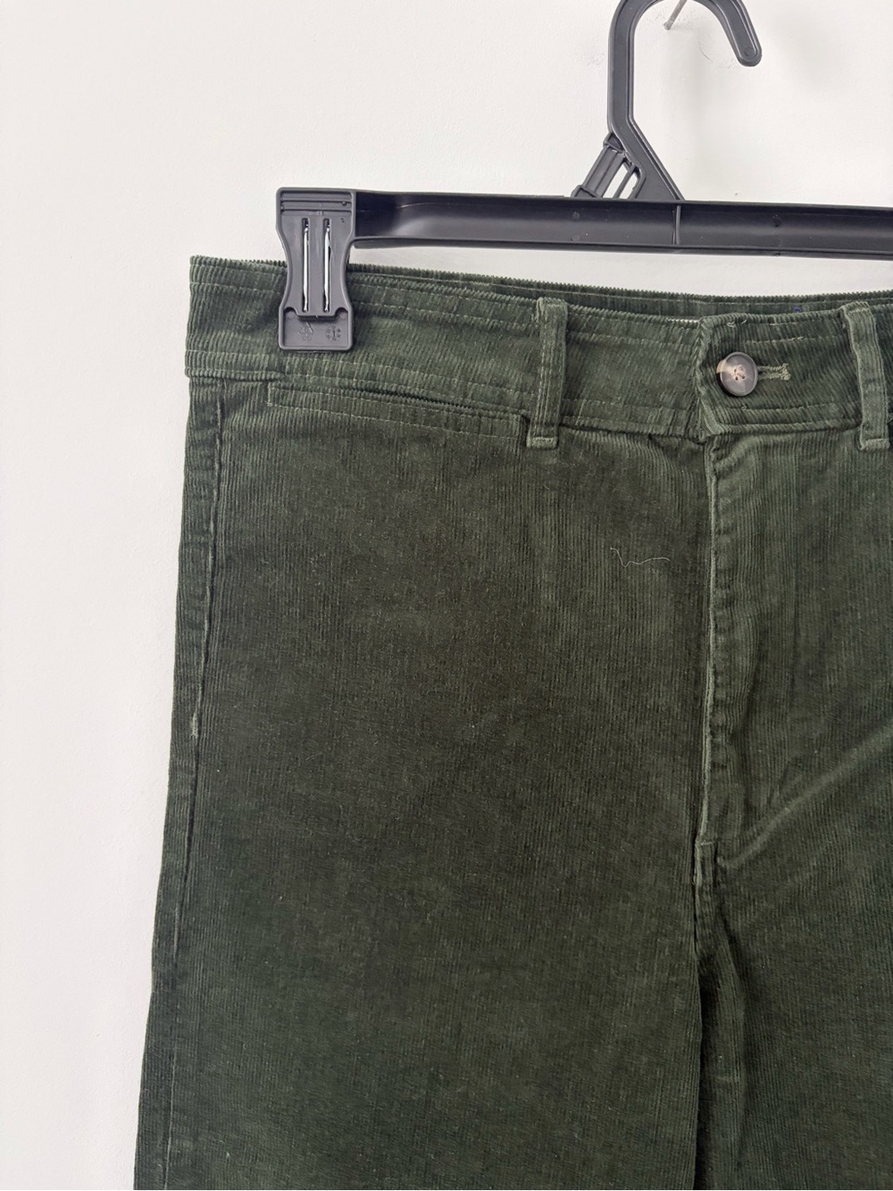 Everlane The Relaxed Wide Leg Corduroy Casual Pants Dark Green 8 - Picture 4 of 10
